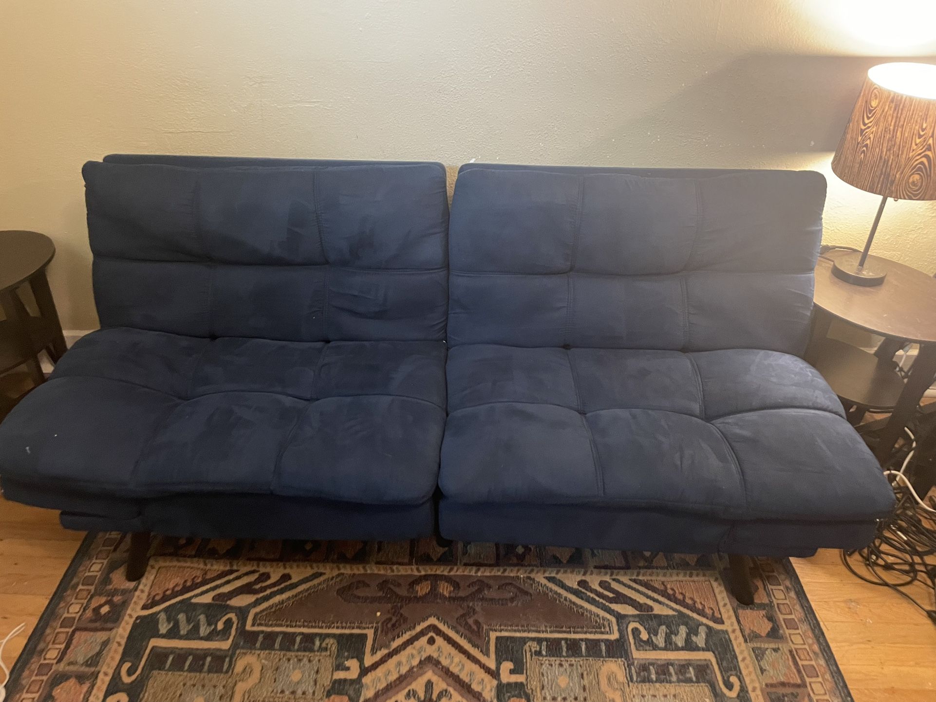 Royal Blue Futon Couch