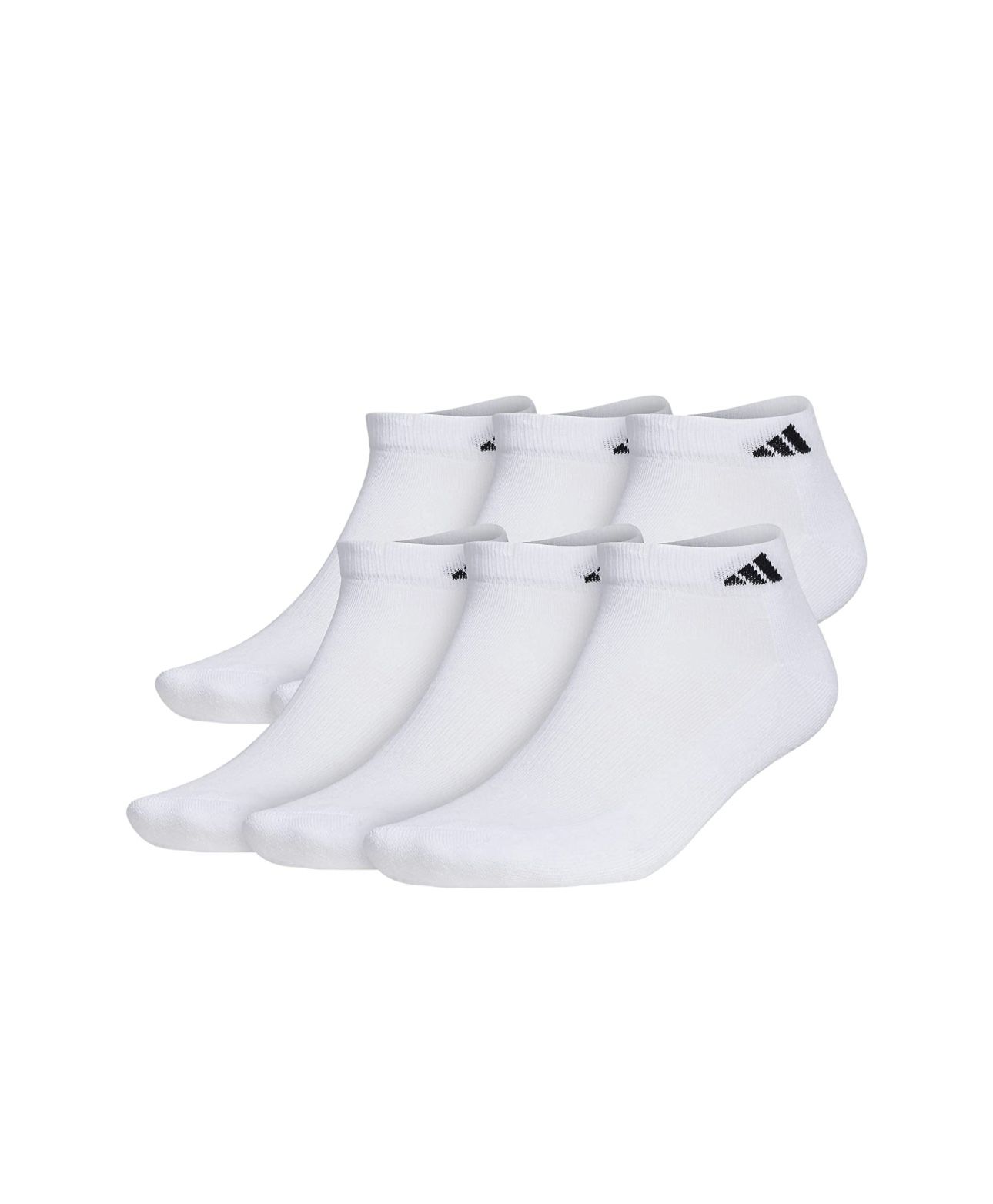 adidas mens Athletic Cushioned Low Cut Socks (6-pair) size L