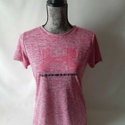 Under Armour women's pink short sleeve top size S