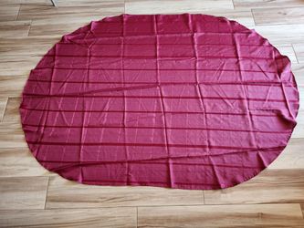 Large oval tablecloth