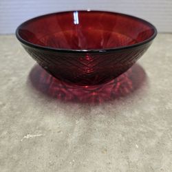 Vintage Ruby Red Cristal d'Arques