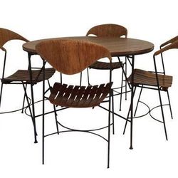Arthur Umanoff 60s Dining Table 4 Chairs  MCM