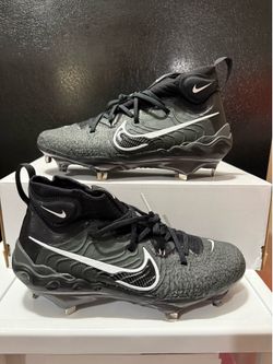 Nike Men Alpha Huarache NXT Black Metal Baseball Cleats Size 8.5 DJ6517-010