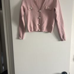 elegant T Tahari women’s pink short jacket like new size xs 