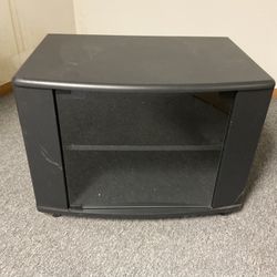 black entertainment console / tv stand