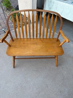 Oak Wood Bench