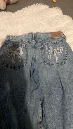 Baggy bow jeans kids