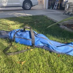 Snowboard, Bag, and Boots