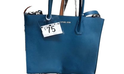 Michael Kors 30f8sm9t3t Blue Purse / Handbag