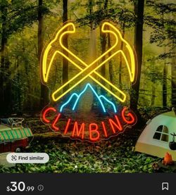 “Climbing” Logo Neon Sign