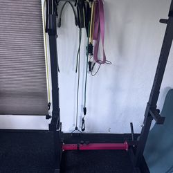 Squat Rack for Home Gym, Weight Lifting Bench Press Rack, Fitness Adjustable Barbell Stand