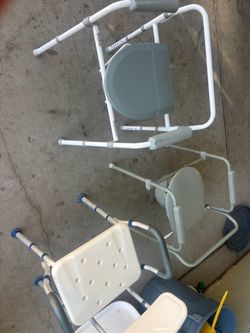 Bed commode toilet shower chair