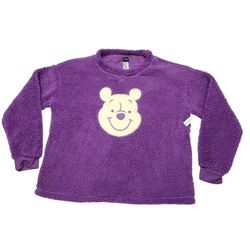 Disney Winnie The Pooh Fleece Sweatshirt Purple Kids Youth Medium 8-10 Sweater