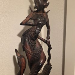 Bali Wood Carving Goddess Dewi Sri 