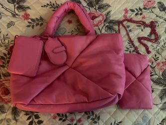 Target A New Day puffy pink tote and crossbody