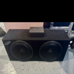 2  12” JL W1s With Amp And Box