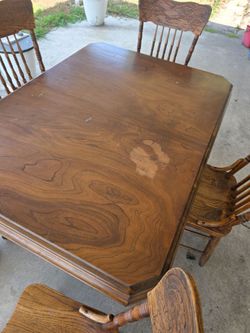 4 chair wooden dining table