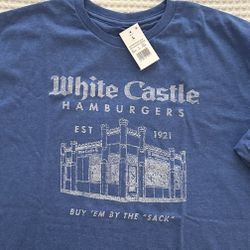 White Castle T-Shirt👕/NEW! One Medium Size And One Large, Your Choice, No Longer Available In Stores!