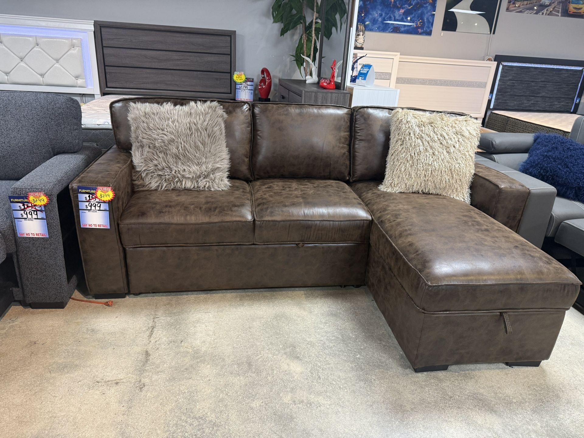 Brown Sleeper Sofa On Ridiculous Blowout Sale For Only $599