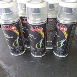 5 Cans Of Spray Paint White New