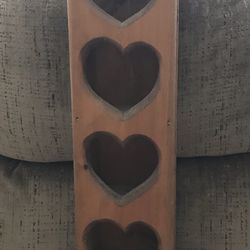 Solid Wood Display Piece for Collectibles, 29”x 5-3/4”, Pick Up Only