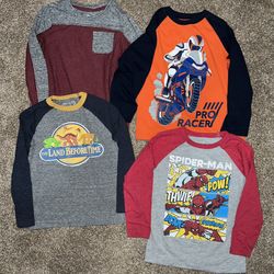 Boys Long Sleeve Shirts (4), size 5