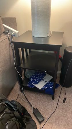 Black end table