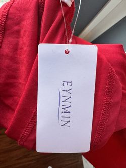 Long Red Dress Size L