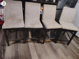 Set of 4 Upholstered Counter Height  chairs
