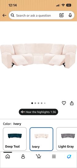 L shape Recliner Sofa Cover