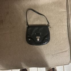 Coach Small Leather Bag Black