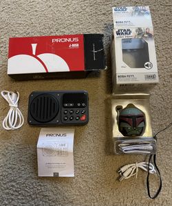 Bitty Boomer Boba Fett Bluetooth speaker / Prunus FM radio multi function radio