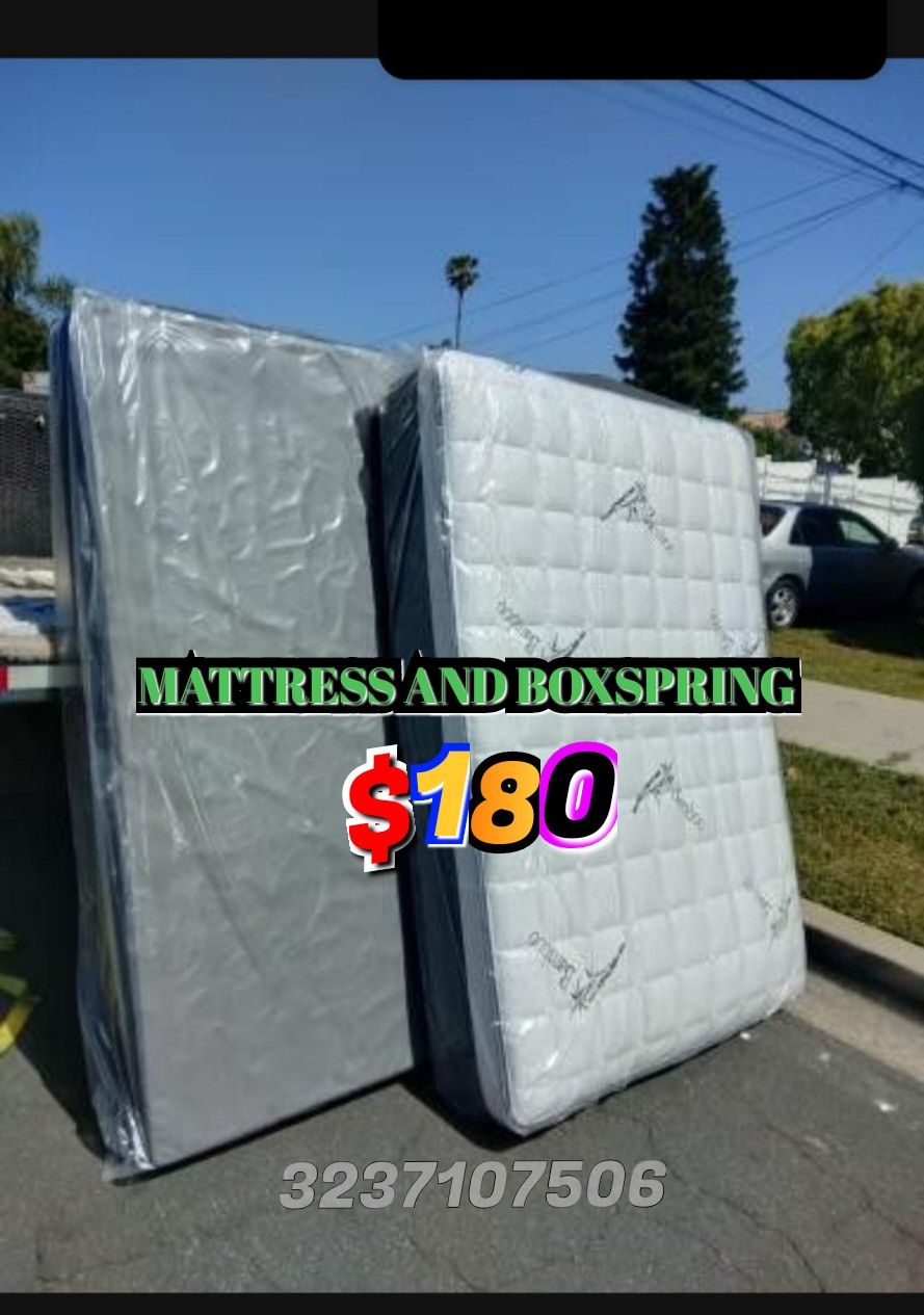 New Full Size Mattress And Boxspring