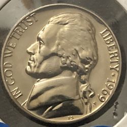 1969 S Proof Jefferson Nickel 