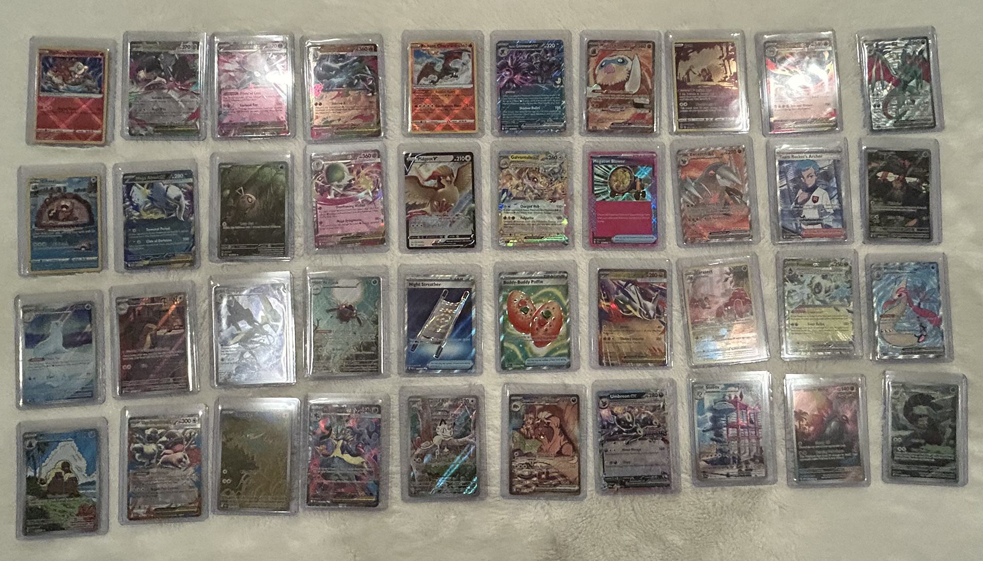 Pokémon Card Lot – 40 Card Bundle – Mix of Full Arts, Ultra Rares & Holos