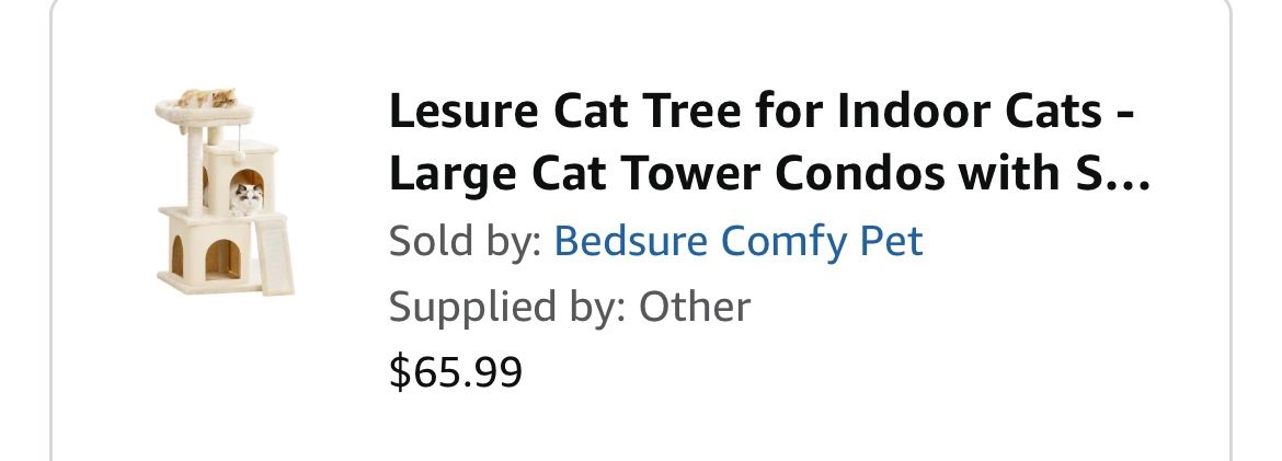 Cat Tree Not Used