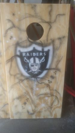 Las Vegas Raiders Jersey Cornhole Set with Bags