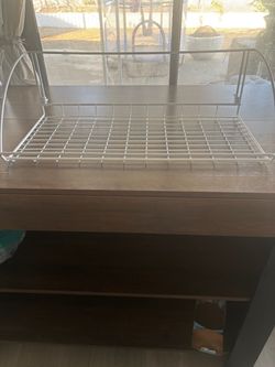 Small metal shelves