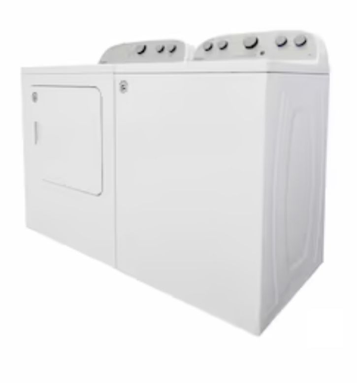 Whirlpool High Efficiency Agitator Top-Load Washer And Dryer(White)