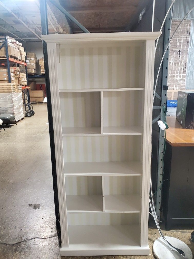 5-tier Transitional Bookcase White (New In A Box)