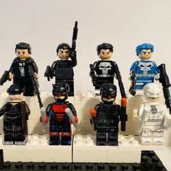 Daredevil & Punisher Born Again Minifigures Set | New Custom LEGO Compatible Toy