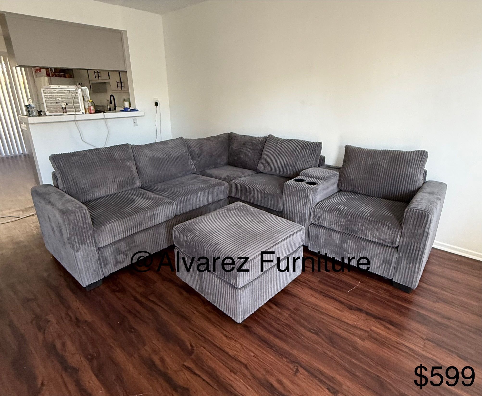 Sectional Sofa With Ottoman