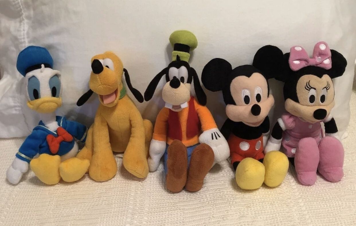Large Lot Disney Characters Plush Toys