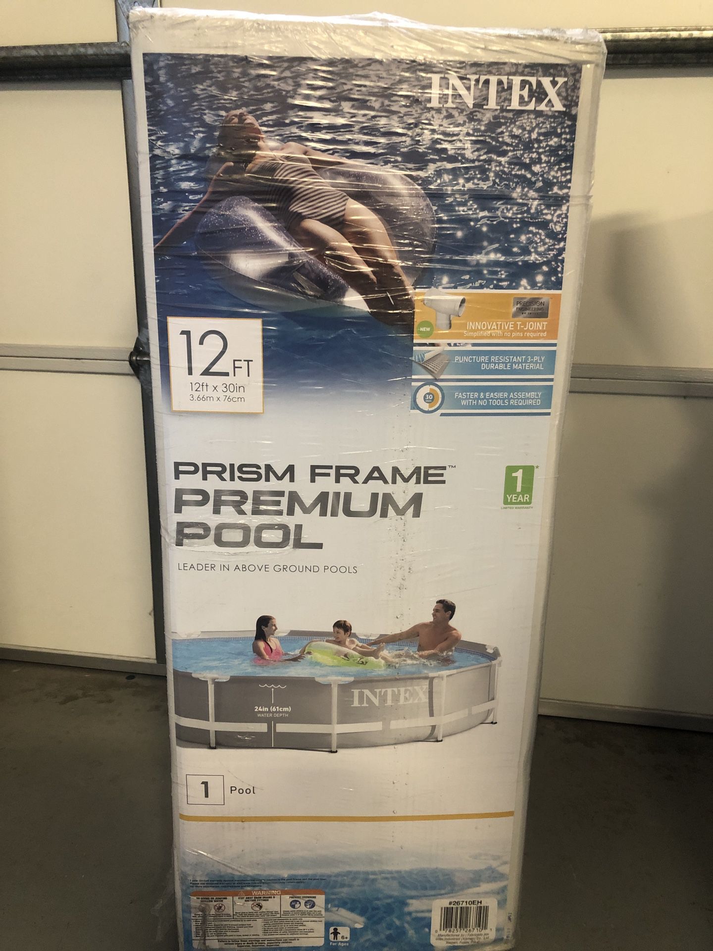 Intex 12ft x 30 inch Prism Frame Pool