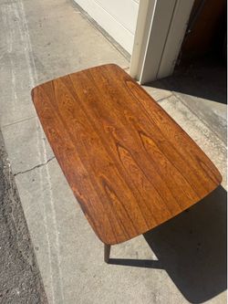 Wood coffee table