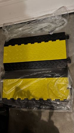 5 Channel Cable Protectors Ramp, 2Pack Cable Ramps