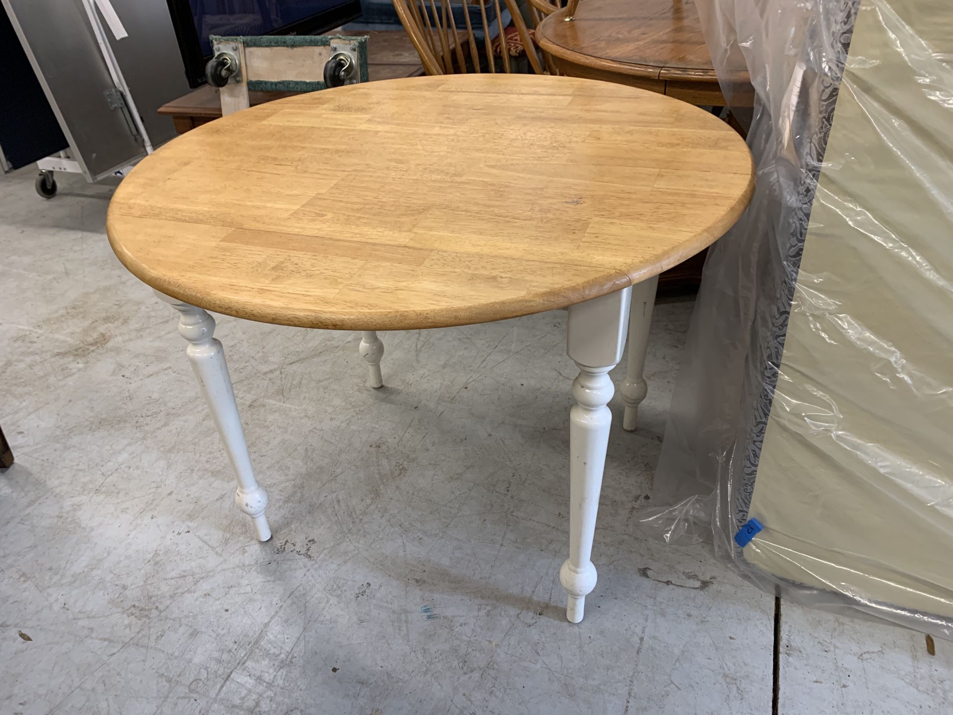 Small White Drop Leaf Kitchen Table