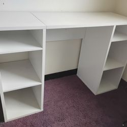 Mainstays 4-Cube Storage Desk, Spring Pine
