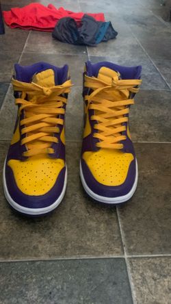 Purple and yellow dunks