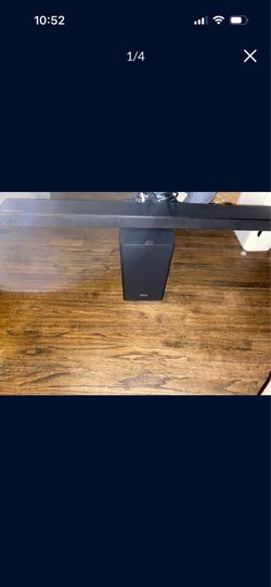 Samsung sound bar wireless sub remote has Bluetooth powered by Harmon Karmon incredible surround sound effects great bass asking 180